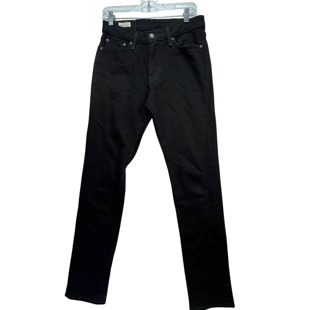 Levis 511 Slim Jeans Mens 30x34 Black Wash Premium Denim Streetwear